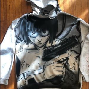 Custom 1of 1 Airbrushed ghost in the shell anime hoodie